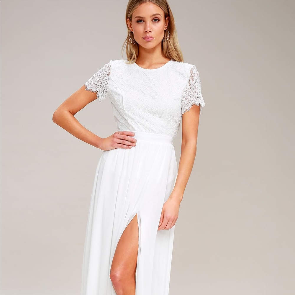NWT Cute lace backless top